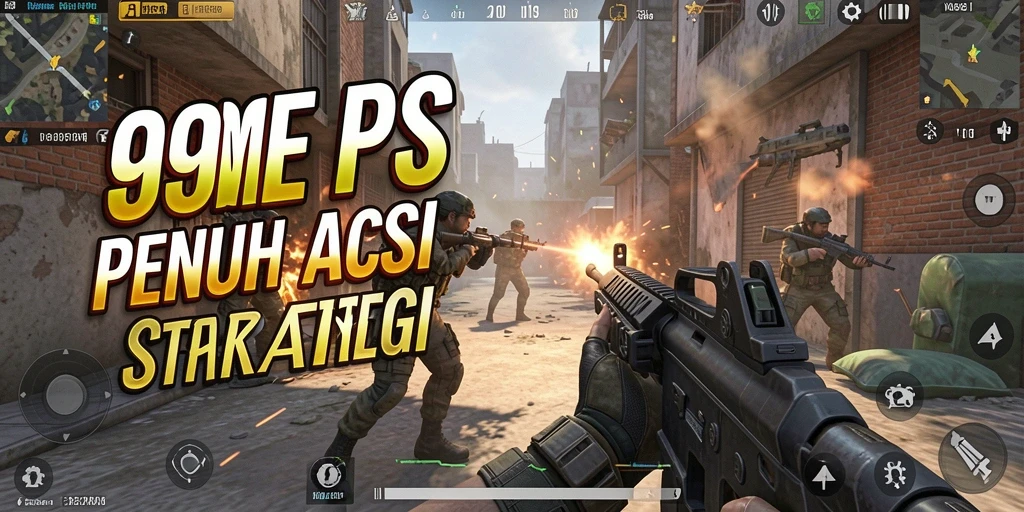 Screenshot menampilkan aksi seru dalam game FPS 99RP.