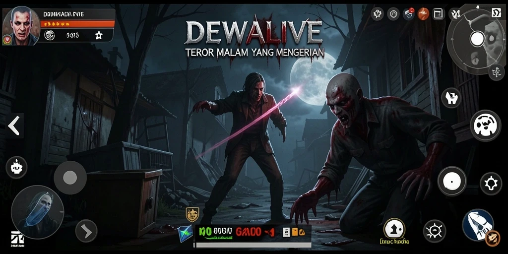 Gameplay DEWALIVE yang mencekam dan menegangkan.