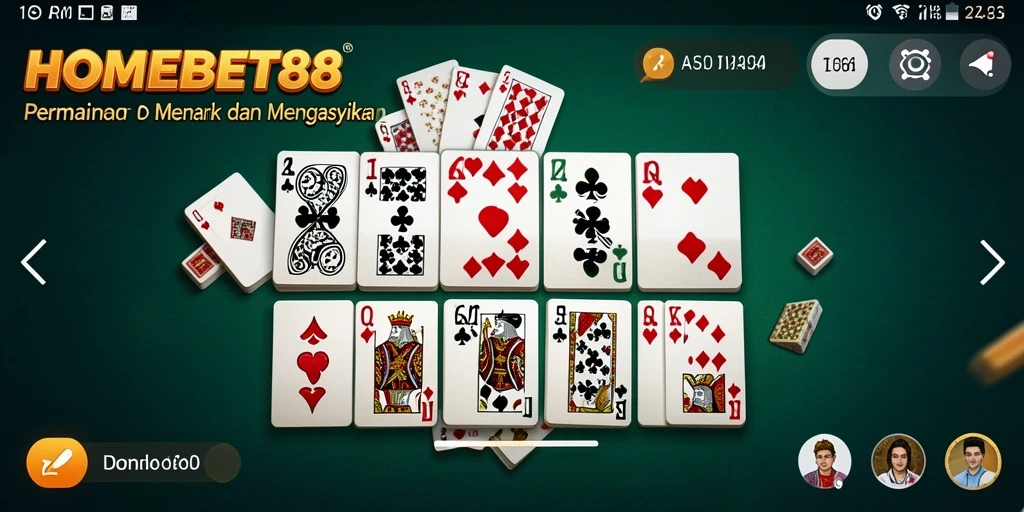 Screenshot gameplay Domino HOMEBET88 yang seru dan mengasyikkan.
