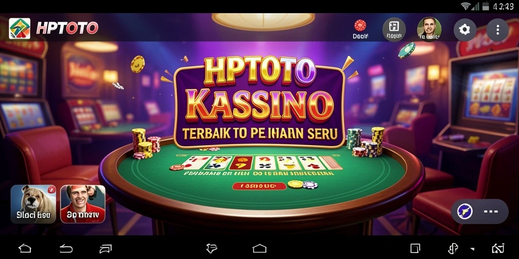 Tampilan gameplay menarik HPTOTO yang menampilkan suasana kasino.