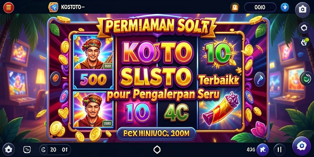 Tampilan gameplay seru dan menarik dari KOSTOTO.
