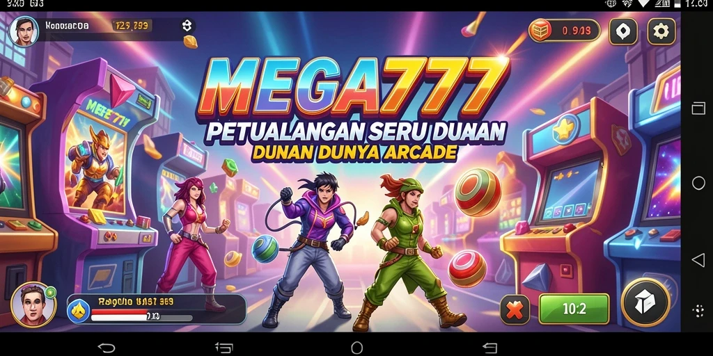 Tampilan gameplay seru dalam MEGA777 yang menantang.