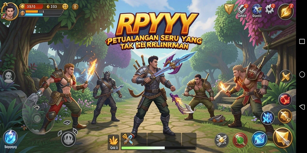 Screenshot gameplay RPYYY dengan aksi seru dalam petualangan.