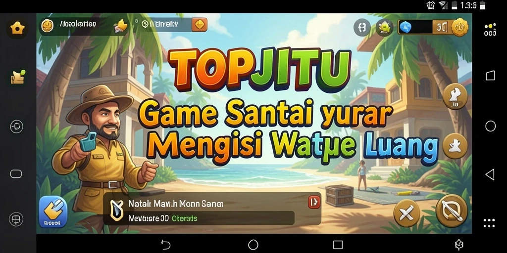 Tangkapan layar gameplay TOPJITU yang seru dan penuh warna.