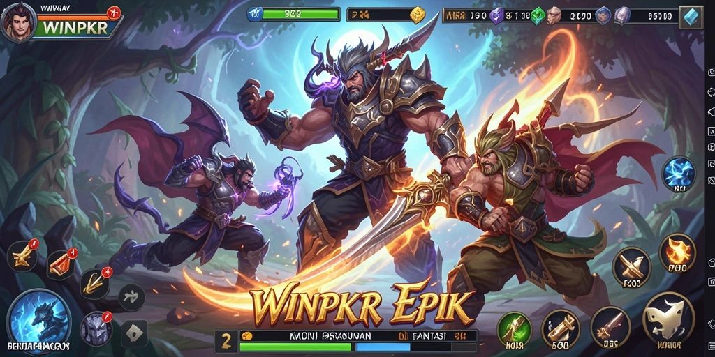 Tangkapan layar gameplay RPG yang menarik di WINPKR.